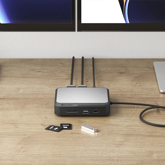 ALOGIC DUCD2 Notebook Dock/Port Replicator Wired USB 3.2 Gen 2 (3.1 Gen 2) Type-C Grey, Black