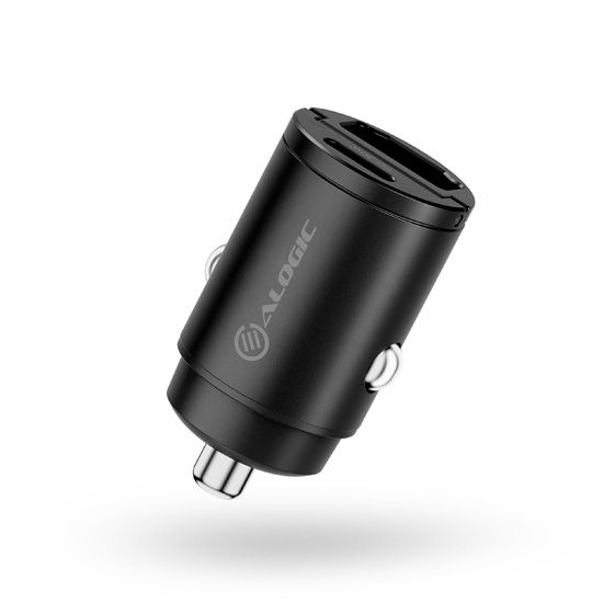 ALOGIC Rapid Power 30w Car Charger 1X USB-C Port 1X USB-A Port