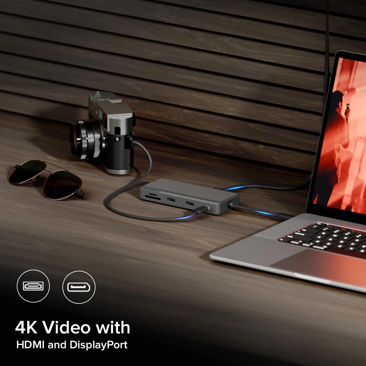 ALOGIC Fusion Pro Axis USB-c 8-in-1 Dual Display Dock