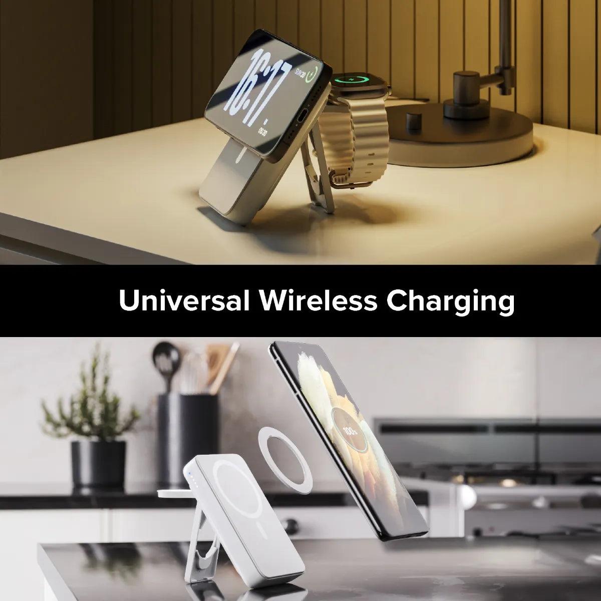 ALOGIC Power Bank Lift 4 In 1 Wireless Charging 10000mah - White
