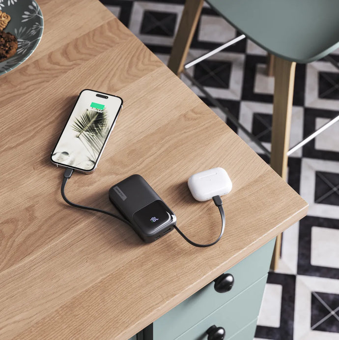 ALOGIC Power Bank TANDEM 10KMAH 20W With USB-C  Lighting Wrap  - Black