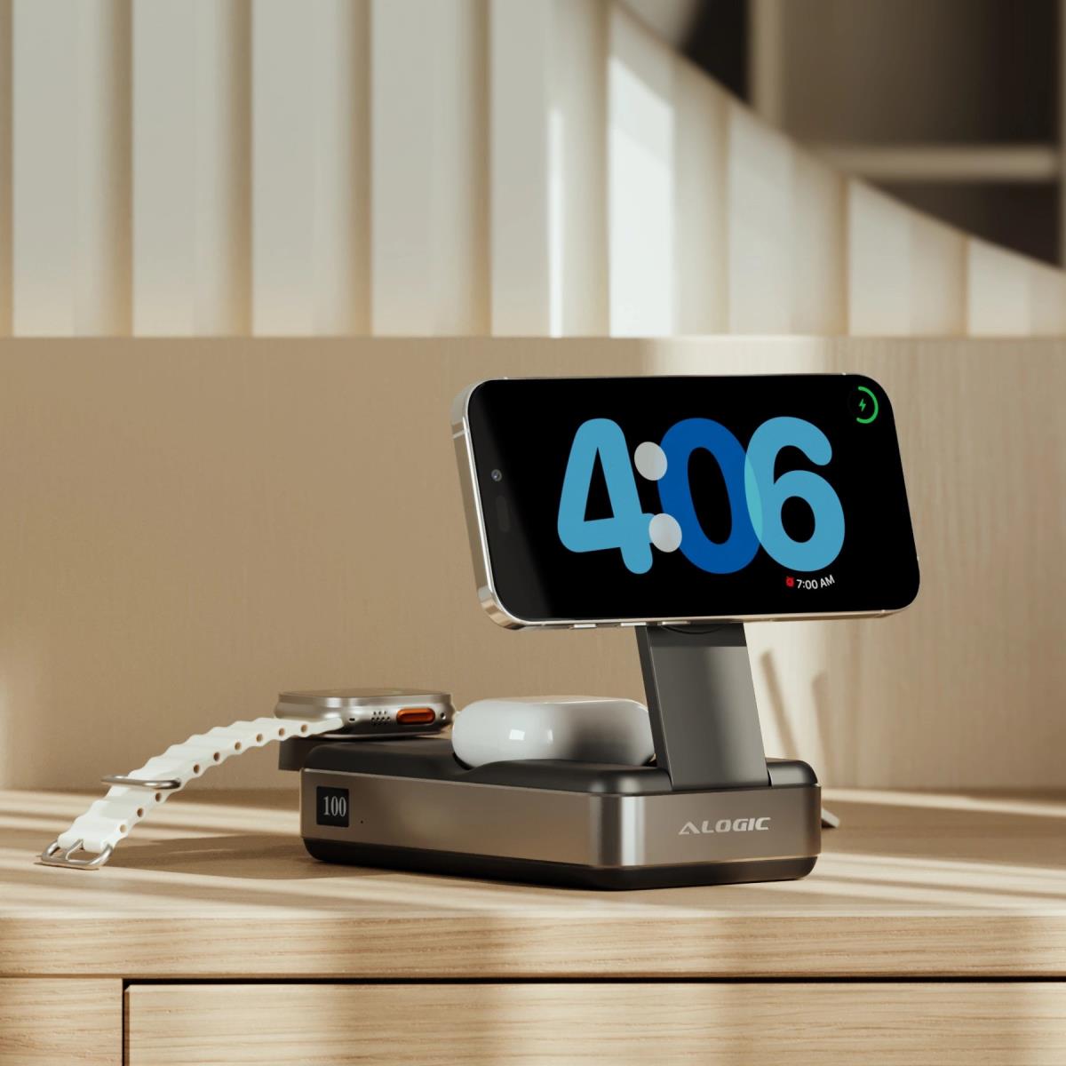 ALOGIC Power Bank ROAM 21000MAH 6-IN-1 With QI2 Fast Wireles