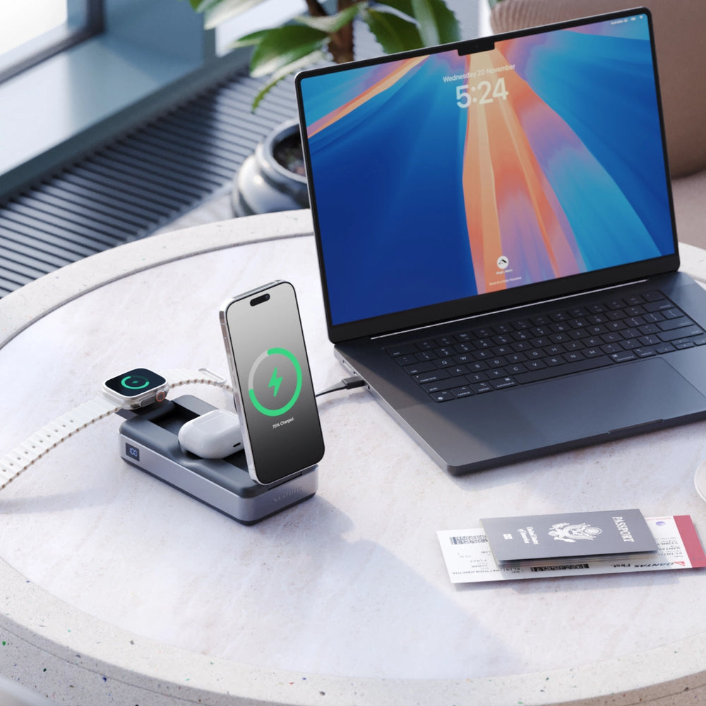 ALOGIC Power Bank ROAM 21000MAH 6-IN-1 With QI2 Fast Wireles