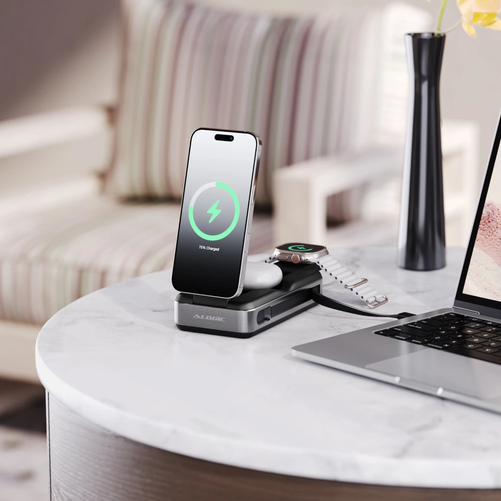 ALOGIC Power Bank ROAM 21000MAH 6-IN-1 With QI2 Fast Wireles