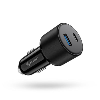 ALOGIC 100W Car Charger USB-C USB-A Ports Fast Charging 1m Cable