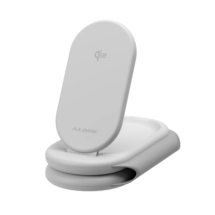 ALOGIC PackAway 3-in-1 Qi2 Fast Wireless Charger - White