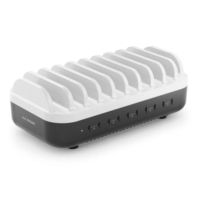 ALOGIC Powerfin 10 Port 100w USB-C Desktop Charging Station
