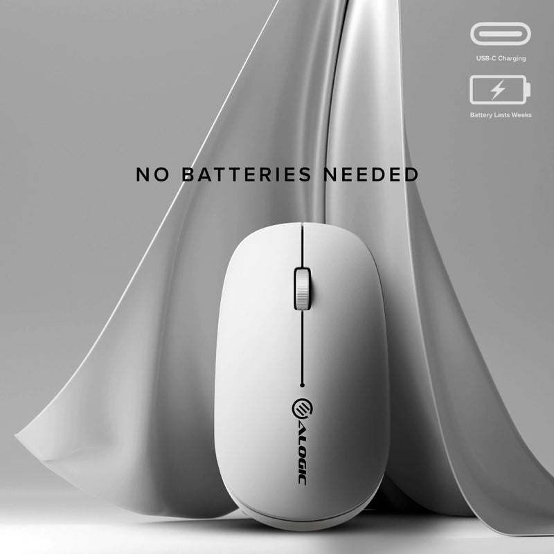 ALOGIC Echelon Bluetooth Wireless Mouse White