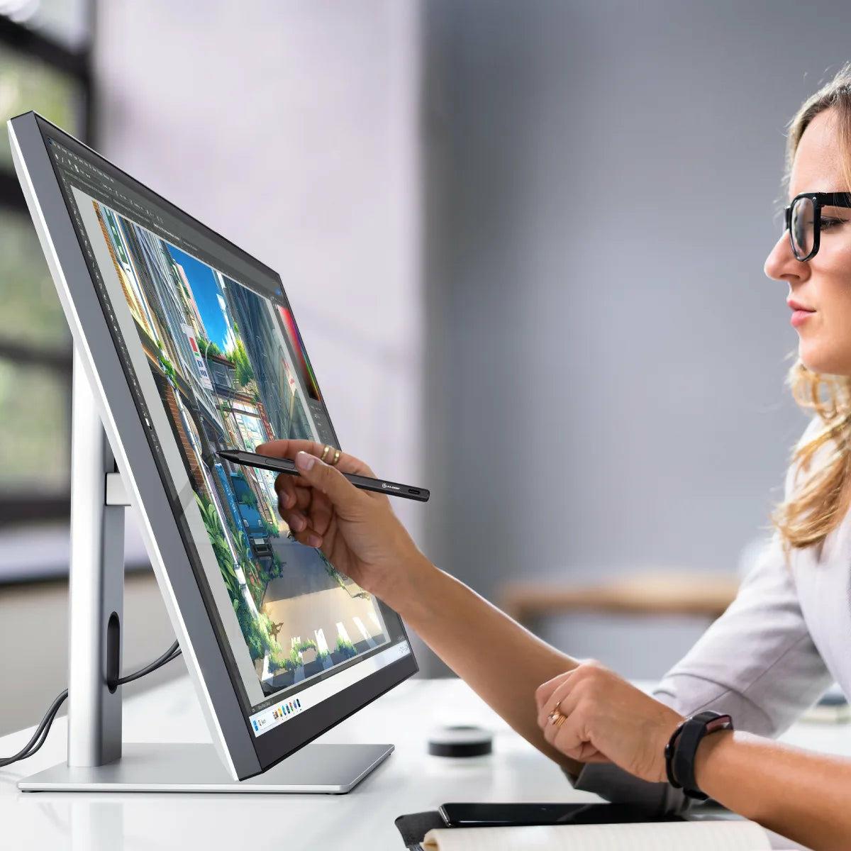 ALOGIC Desktop Monitor - Clarity Max Touch - 32in TouchScreen - 3840x2160 (4K UHD) with USB-C Power Delivery and Webcam
