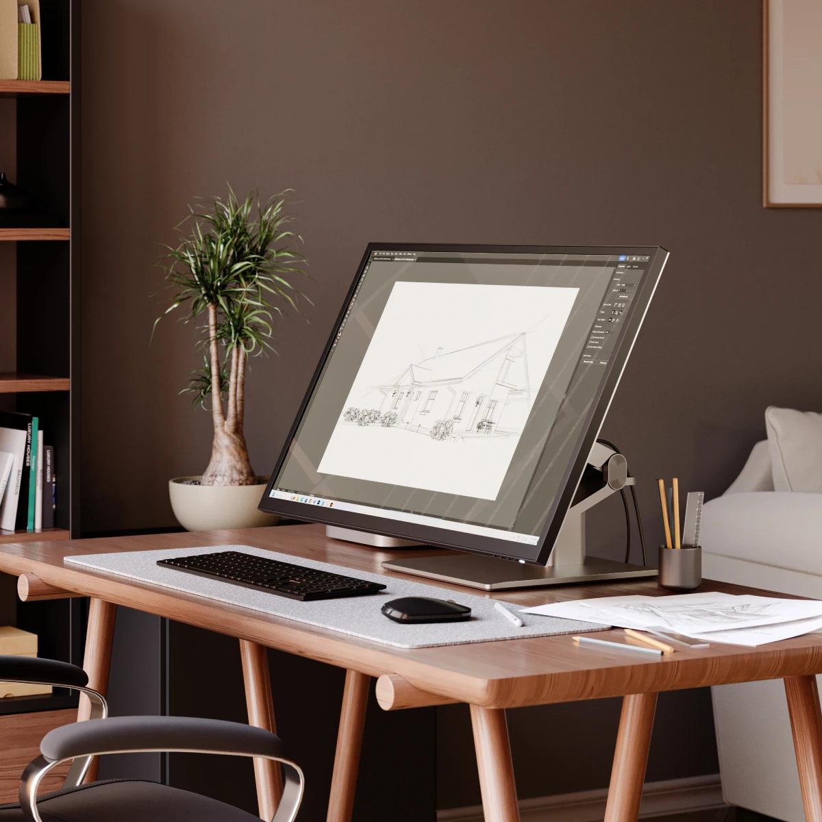ALOGIC Desktop Monitor - Clarity Fold Touch - 32in TouchScreen - 3840x2160 (4K UHD) with USB-C Power Delivery and Webcam - Fold Stand