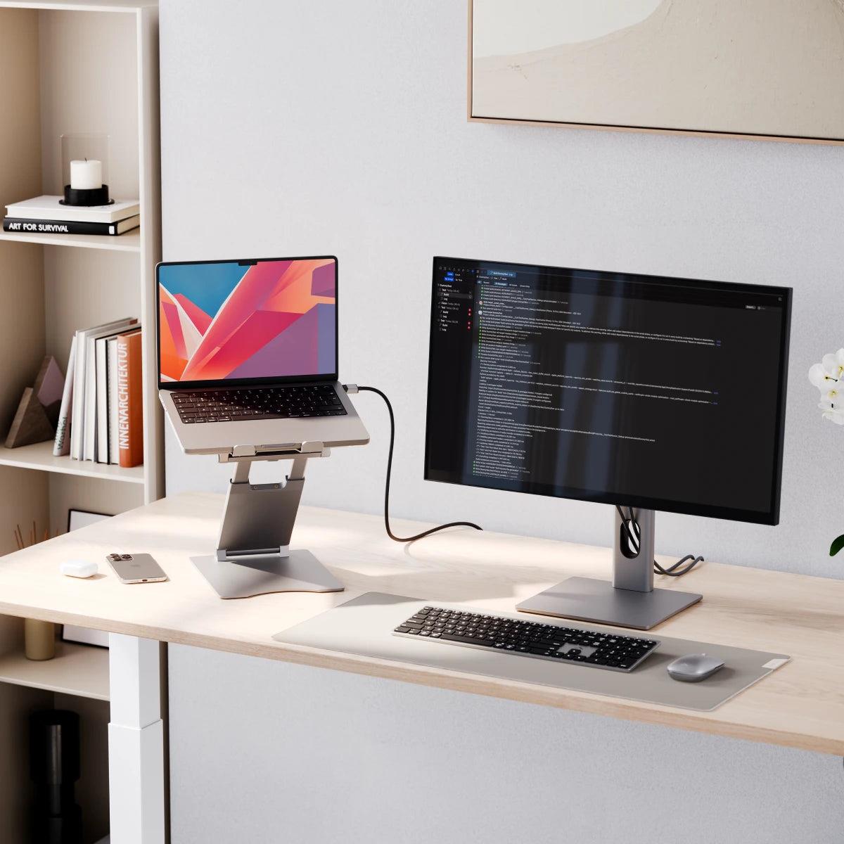 ALOGIC Laptop Stand - Elite Plus - Silver