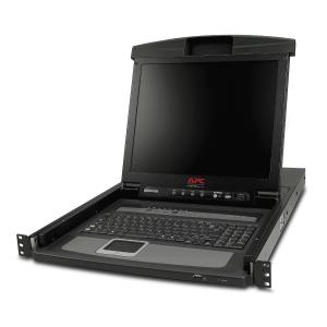APC Rack LCD Console 17in with Integrated 8 Port Analog KVM Switch