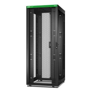 APC Easy Rack 800mm/42U/1000mm with Roof Castors Feet And 4 Brackets No Side Panels Bottom Black