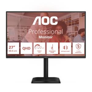 AOC Desktop Monitor - Q27E4U - 27in -2560x1440 (QHD) - 120Hz Speakers