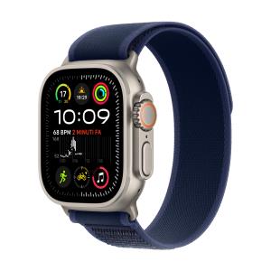 APPLE Watch Ultra 2 Gps + Cellular 49mm Natural Titanium Case With Blue Trail Loop - M/l (MX4L3QA/A)