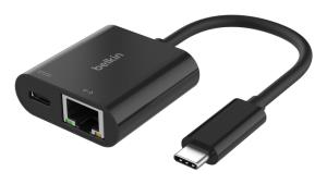 BELKIN USB-c To Ethernet + Charge Adapter 100w Pd