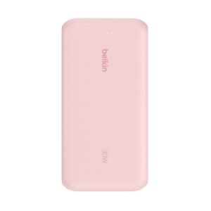 BELKIN 20k Pd30w Integrated USB-c Cable Power Bank Pink