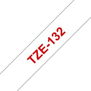 BROTHER Tape 12mm Lami Red On Clear (tze-132)