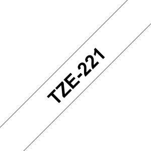 BROTHER Tape 9mm Lami Black On White (tze-221)