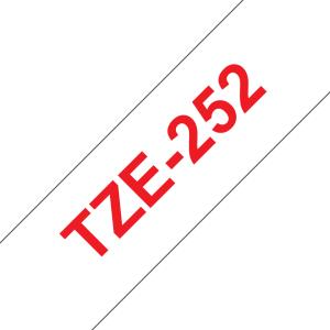 BROTHER Tape 24mm Lami Red On White (tze-252)