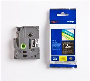 BROTHER Tape Tz Series 12mm Lami White On Black (tze-335)