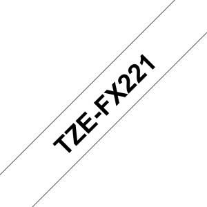 BROTHER Flexible Tape 9mm Black On White (tze-fx221)
