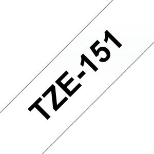 BROTHER Tape 24mm Lami Black On Clear (tze-151)