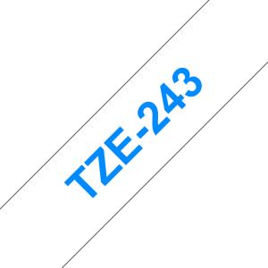 BROTHER Tape 18mm Lami Blue On White (tze-243)