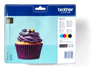 BROTHER Ink Cartridge - Lc123 - Multipack - 600 Pages - Black / Cyan / Magenta / Yellow