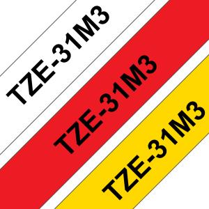 BROTHER Tze-31m3 12mm 8m 3-pack With Tze-231/431/631