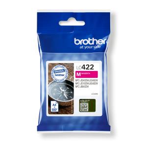 BROTHER Ink Cartridge - Lc422m - 550 Pages - Magenta - Single Blister Pack