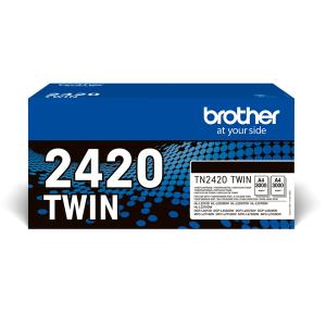 BROTHER Toner Cartridge - Tn2420 - 2 X 3000 Pages - Black - Twin Pack