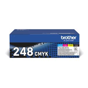 BROTHER Toner Cartridge - Tn248val - Value Pack - Cyan / Magenta / Yellow / Black