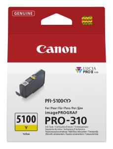 CANON Ink Tank - Pfi-5100y - Standard Capacity - 14.4ml - Yellow