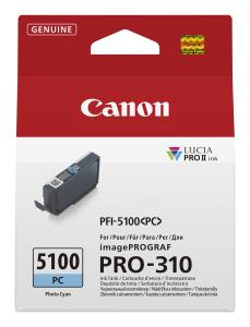 CANON Ink Tank - Pfi-5100pc - Standard Capacity - 14.4ml - Photo Cyan