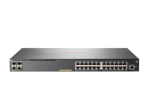 Hewlett-Packard Enterprise Aruba 2930F 24G PoE+ 4SFP+ Switch, (24) RJ-45 autosensing 10/100/1000 PoE+ ports