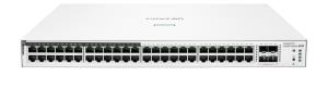 Hewlett-Packard Enterprise Aruba Instant On 1830 48G 24p Class4 PoE 4SFP 370W Switch, 48 RJ-45 10/100/1000 Class 4 PoE ports