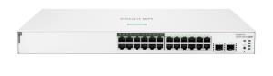 Hewlett-Packard Enterprise Aruba Instant On 1830 24G 12p Class4 PoE 2SFP 195W Switch, 24 RJ-45 10/100/1000 Class 4 PoE ports