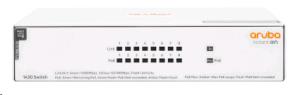 Hewlett-Packard Enterprise Aruba Instant On 1430 8G Class4 PoE 64W Switch, 8 RJ-45 10/100/1000 Class 4 PoE ports