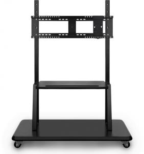 VIEWSONIC Rolling trolley cart stand - VB-STND-001-2C - 1 monitor - 55 to 98in - Black