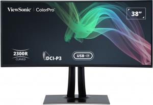 VIEWSONIC Curved USB-C Monitor  - VP3881a - 38in - 3840x1600 (UWQHD+) - 5ms IPS 100% sRGB