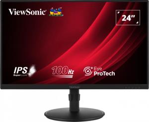 VIEWSONIC Desktop Monitor - VG2408A-MHD - 24in - 1920x1080 (Full HD) - USB hub - 5ms IPS Speakers