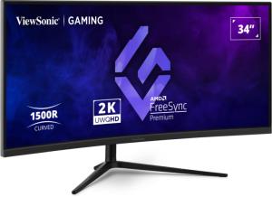 VIEWSONIC Gaming Monitor -VX3418C-2K - 34in - 3440 x 1440 UWQHD @ 180 Hz - VA - 250 cd/m3