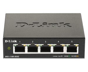 D-LINK Switch Dgs-1100g-05 V2 5 X 100/1000baset Poe Ports Managed