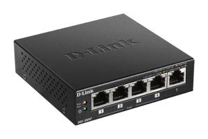 D-LINK Desktop Switch Gigabit Des-1005pb 5-port Gigabit Poe+fast Ethernet Unmanaged Black
