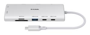 D-LINK USB-c Hub Dup-a01 10-port Multi-function White