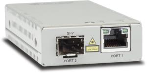 ALLIED TELESIS 10/100/1000t To 1000x/sfp Mini Media Converter Universal Psu
