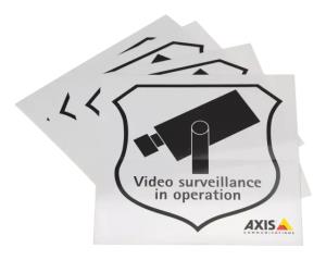 AXIS Surveillance Sticker Eng 10pcs (5502-811)