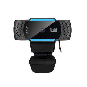 ADESSO Cybertrack H5 1080p USB Webcam With Dual Built-in Microphone, Privacy Shutter Cover & Tripod Mount