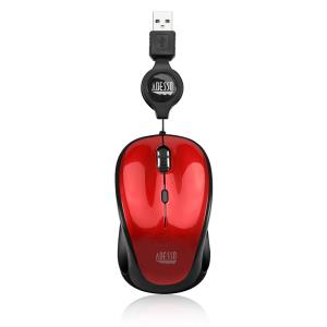 ADESSO Imouse S8r Retrackable Nano Mouse (red)